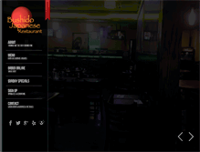 Tablet Screenshot of bushidojapaneserestaurant.com